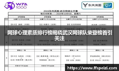 网球心理素质排行榜揭晓武汉网球队荣登榜首引关注